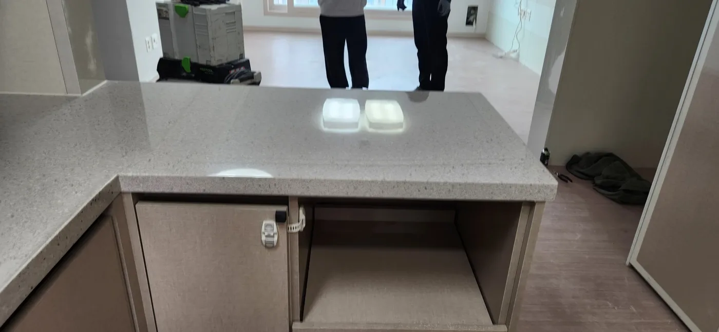 서울 인조대리석상판광택 작업 완료 예